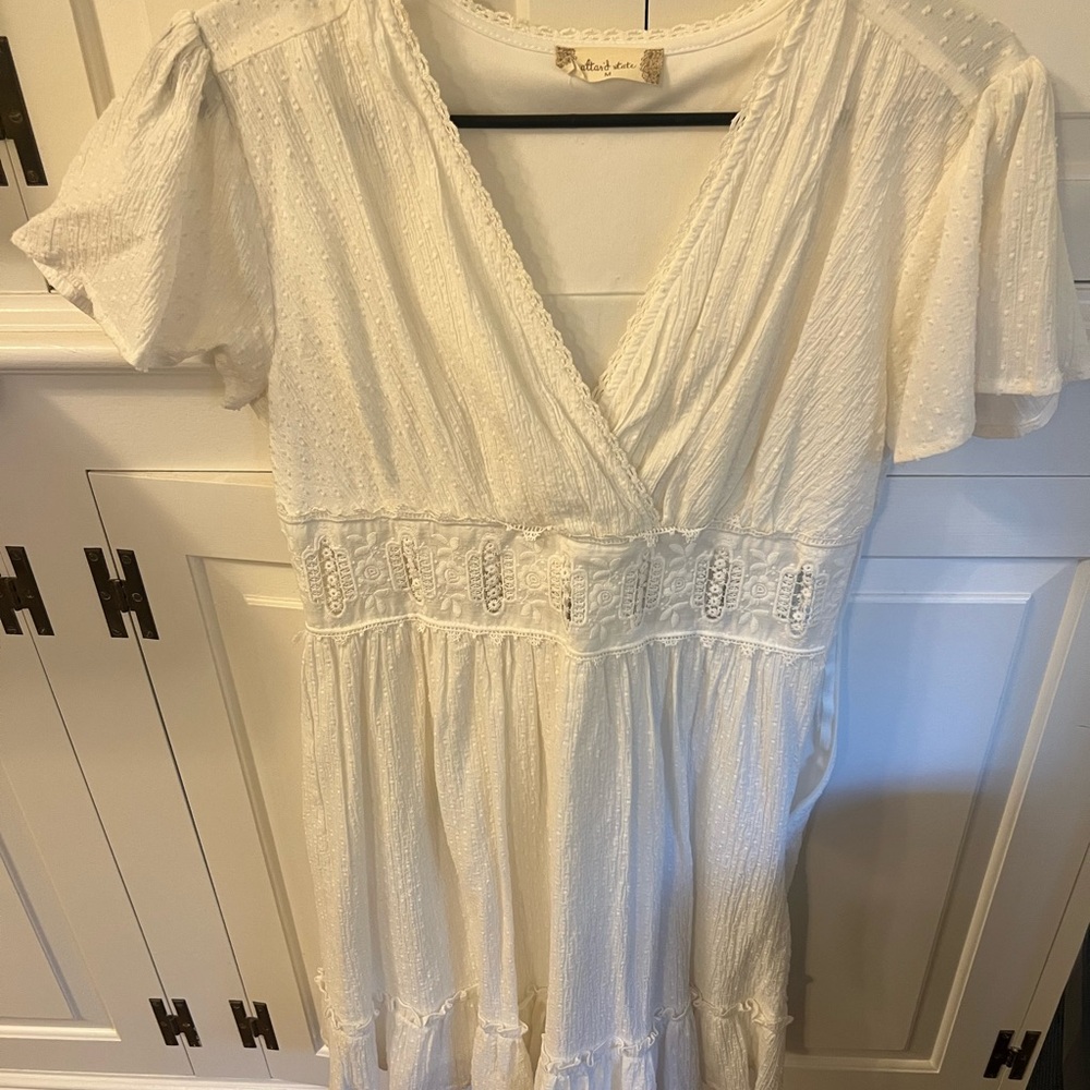 Altar'd State Cream Lace Dress